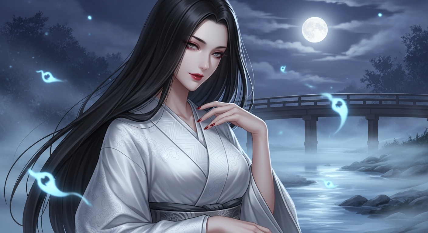 河女（かわおなご）擬人化イラスト