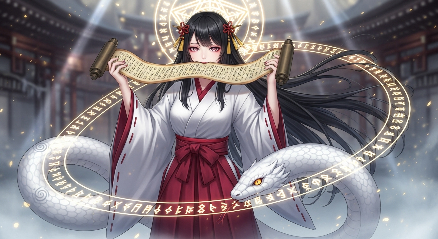 神社姫(じんじゃひめ)擬人化イラスト