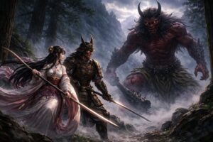 鬼神と天女が紡ぐ鈴鹿山伝説 – 鈴鹿御前と坂上田村麻呂の物語