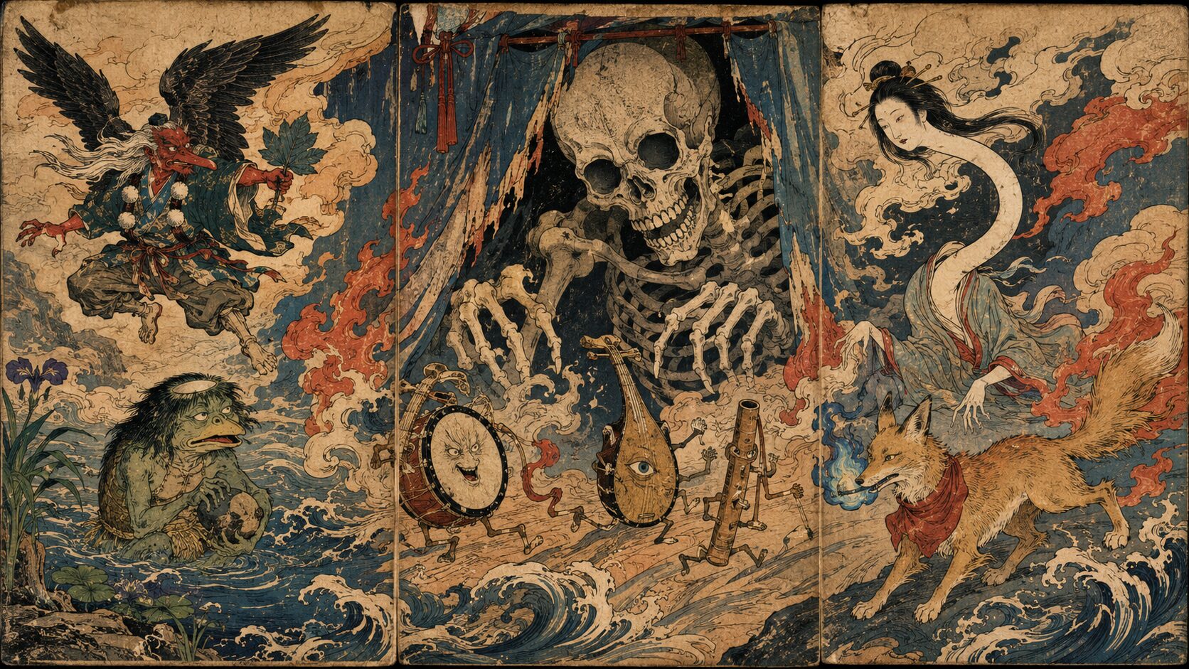 妖怪を描いた浮世絵